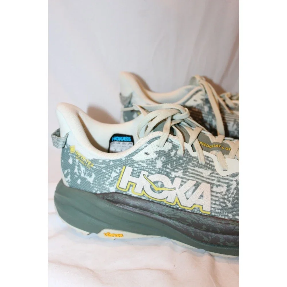 Hoka One Men's Speedgoat 6 GTX Trail Running Sneakers Sea Glass NWOB 11